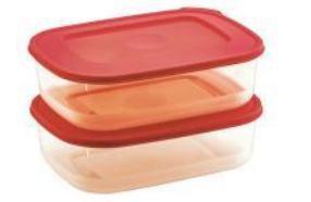 Food Saver Container 1000H (1000H X 2) (2000 ml) (Red)